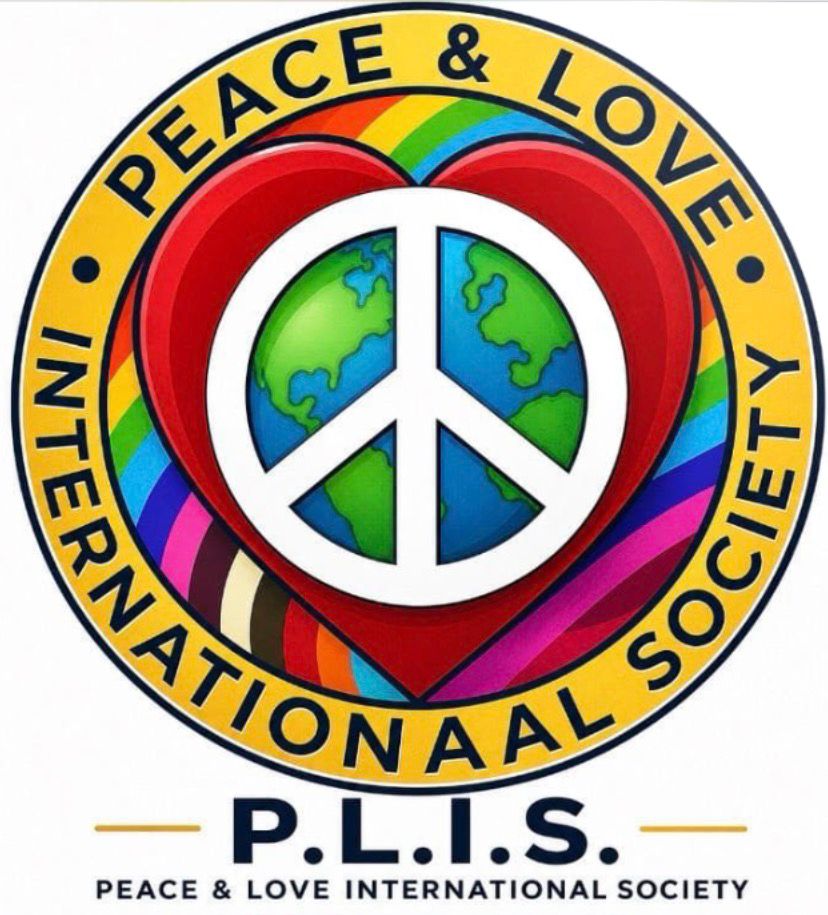 P.L.I.S. Peace & Love International Society emblem